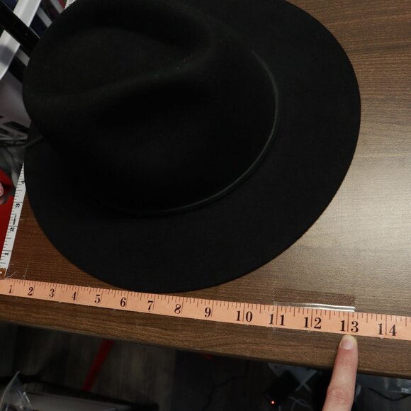 Brixton Wesley Fedora Hat Men S Black Winter Wool Felt Stylish Bohemian Warm NWT - Picture 14 of 16